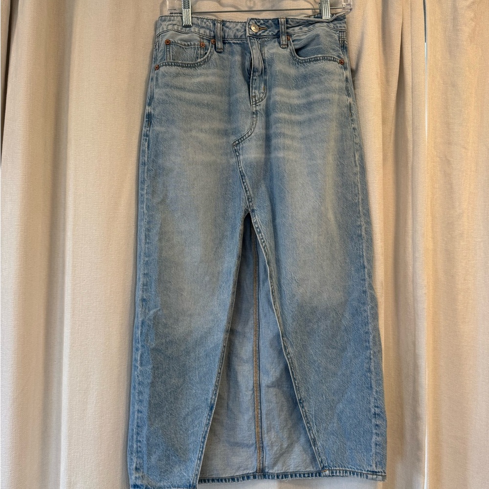 American Eagle Outfitters Light Blue Pencil Skirt